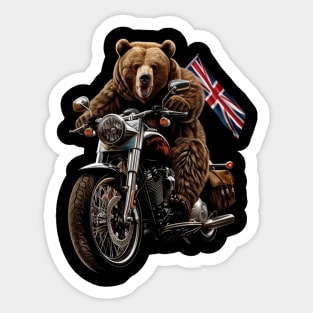 Nocturnal Adventures Of Grizzly Bear Sticker